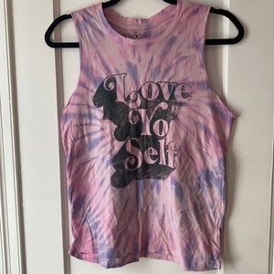 Tie-dye muscle tank